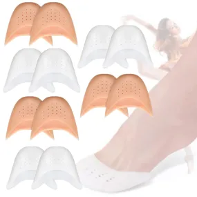 6 Pairs Silicone Gel Toe Protectors Ballet Silicone Toe Pads Ballet Pointe Pads High Heels Toe Cap Tip Protector with Breathable Holes