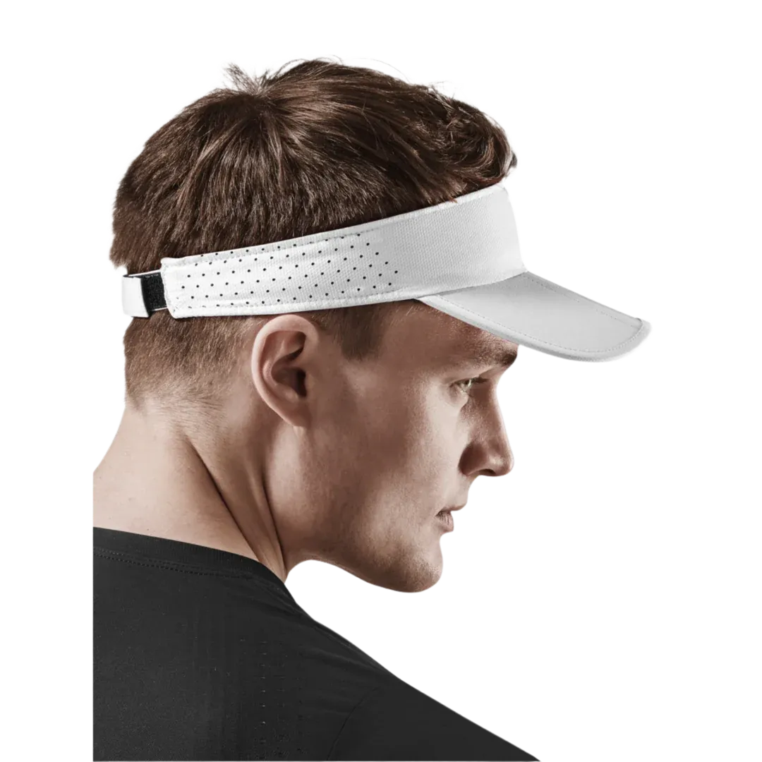 CEP Unisex's Run Foldable Visor - White