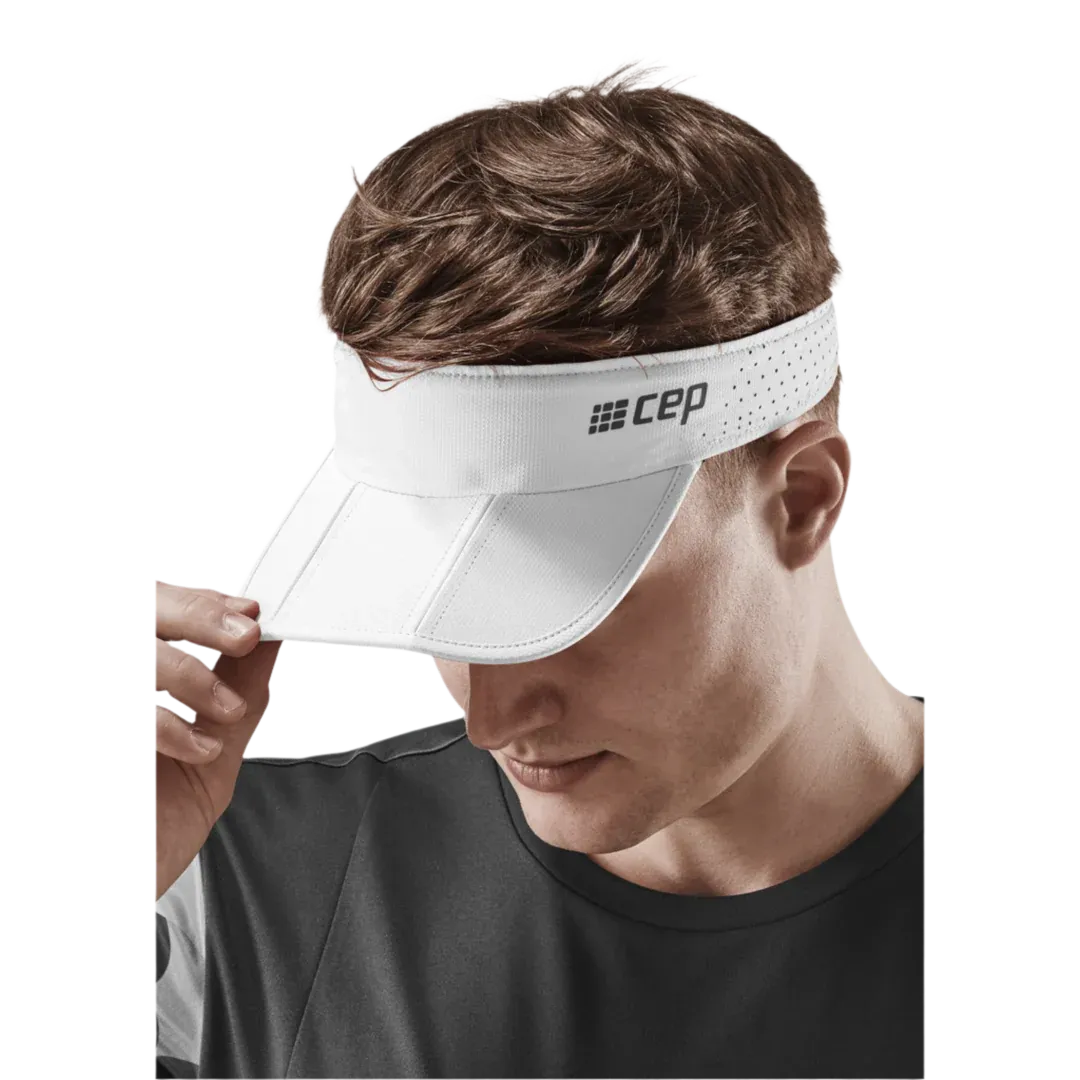 CEP Unisex's Run Foldable Visor - White