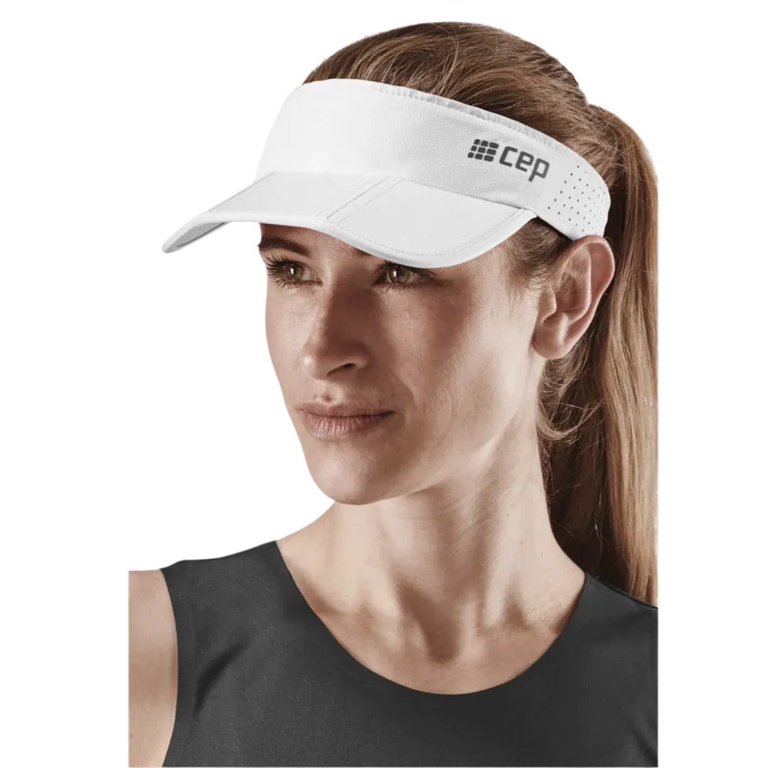 CEP Unisex's Run Foldable Visor - White