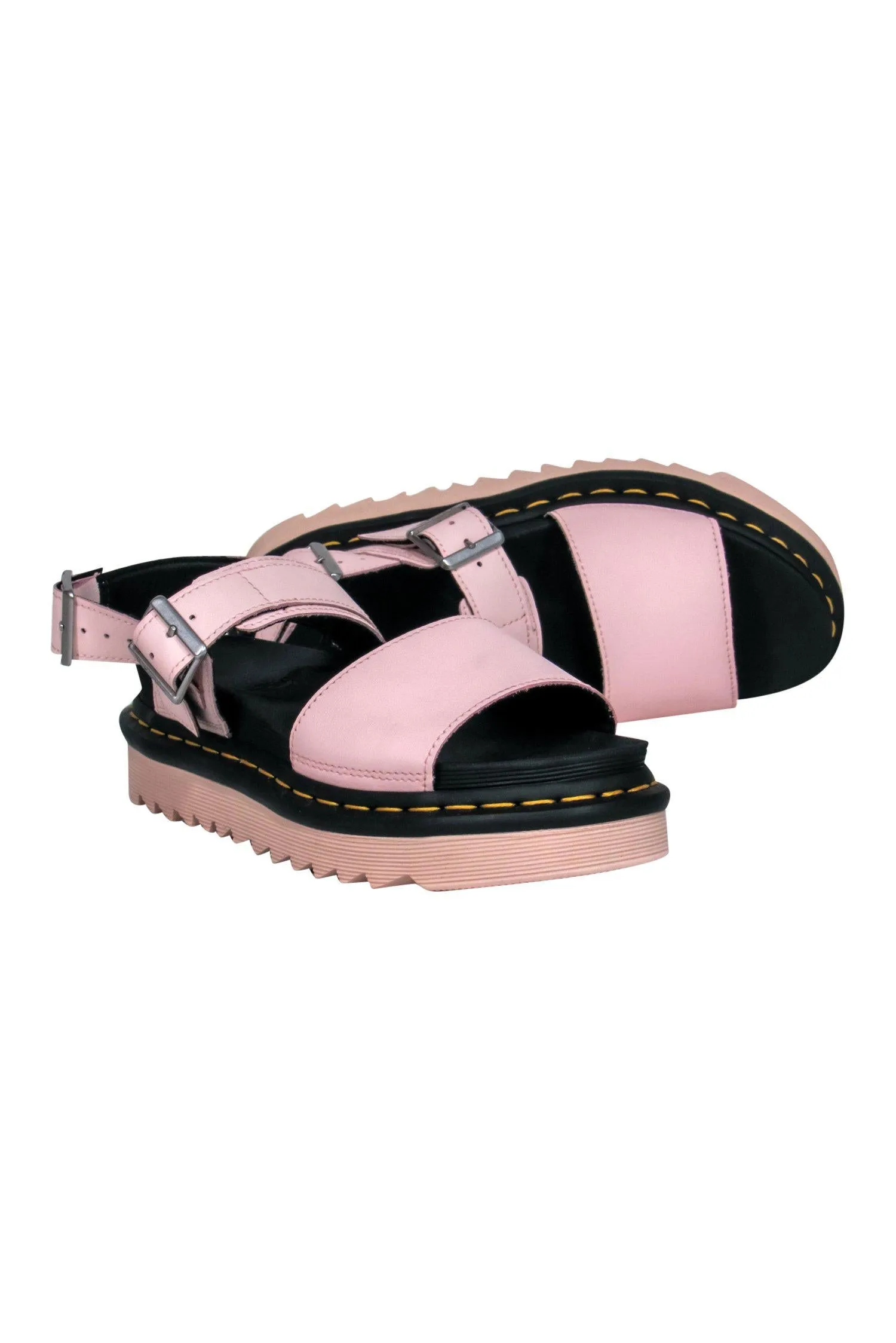 Dr. Martens - Light Pink Leather Platform Sandals Sz 6