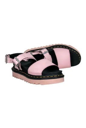 Dr. Martens - Light Pink Leather Platform Sandals Sz 6