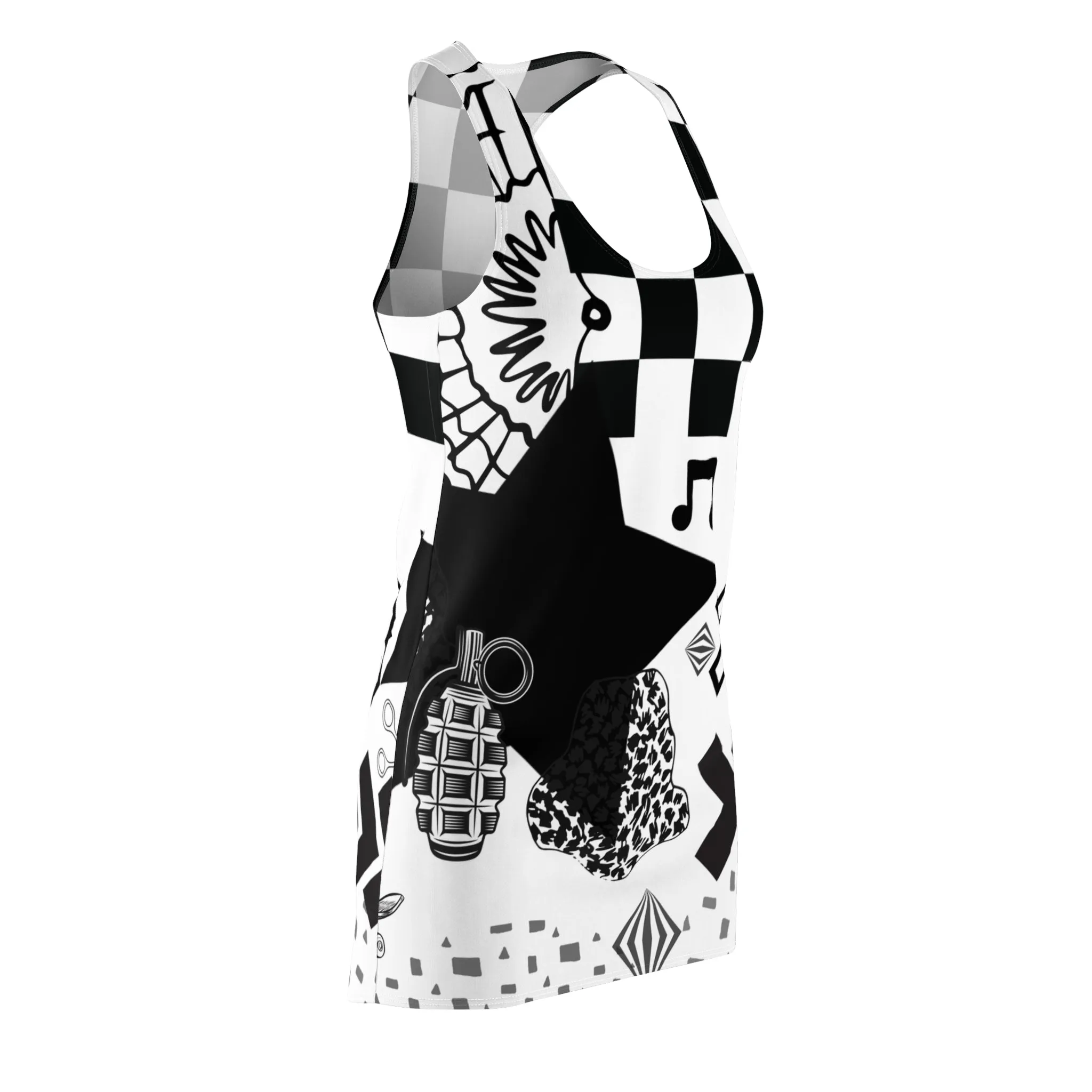 Dress: Calm Like A Bomb | Inky Funk Design | Racerback