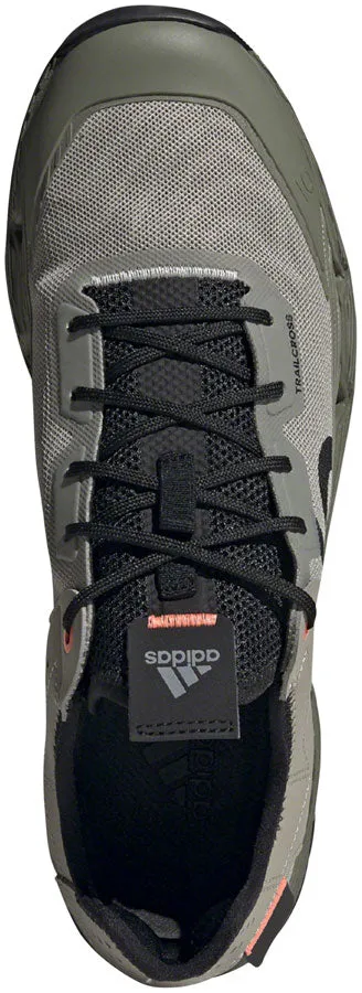 Five Ten Trailcross LT Flat Shoe - Men's, Feather Grey / Core Black / Signal Coral