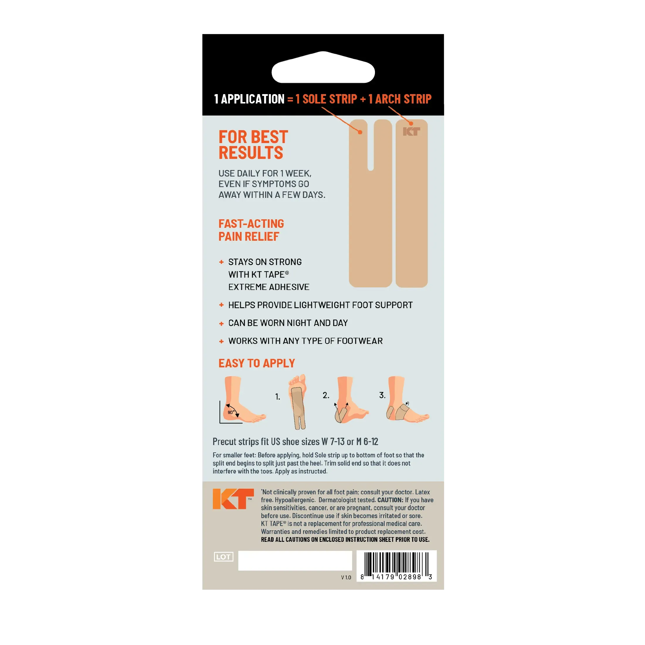 KT Health Plantar Fasciitis Tape