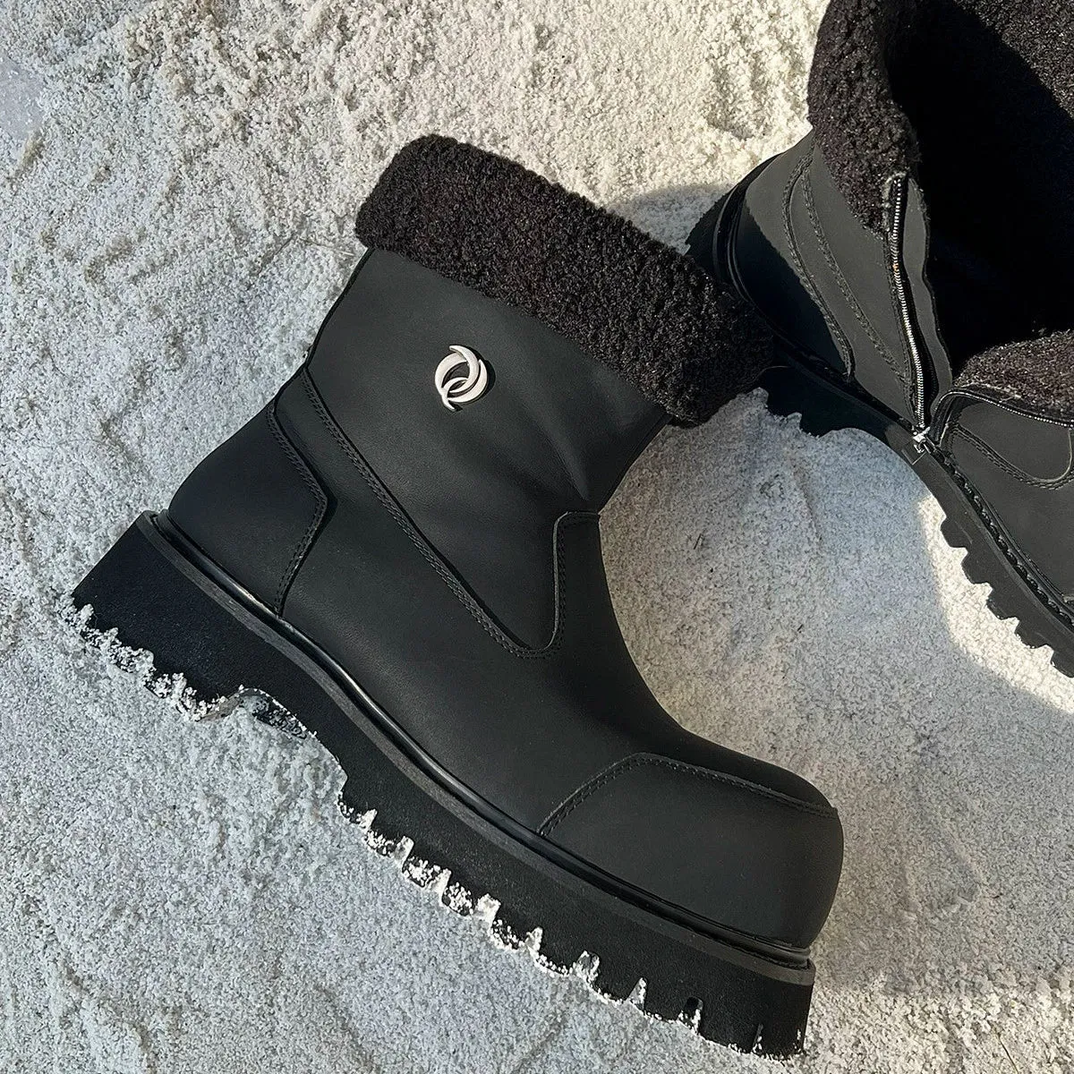 Lambswool Plush Thick-Soled Snow Boots