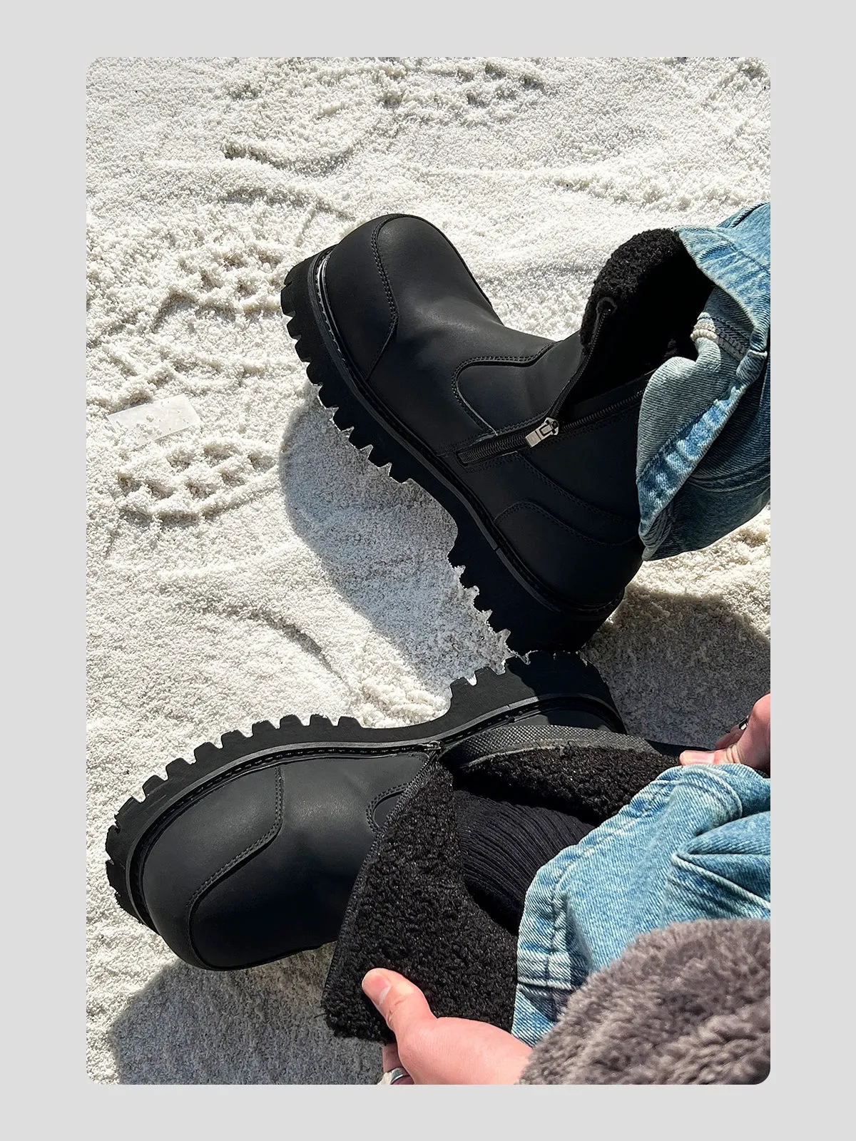 Lambswool Plush Thick-Soled Snow Boots