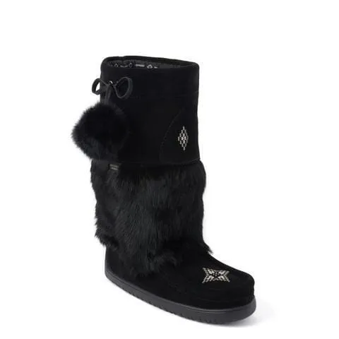 Manitobah Mukluks Snowy Owl Vibram Waterproof Mukluks- Black