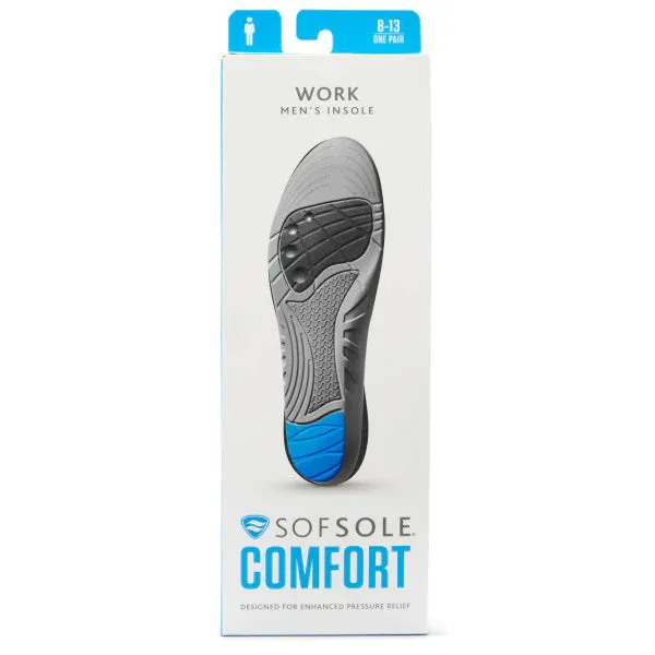 .Sof Sole Comfort Work Insole - (13432) - Designed for enhanced pressure release - F