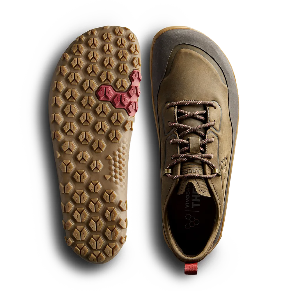 Vivobarefoot Tracker Leather Low Mens Bracken