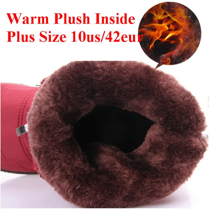Women Tassel Pull On Snow Boots Comfortable Warm Round Toe Waterproof Short Winter Boots