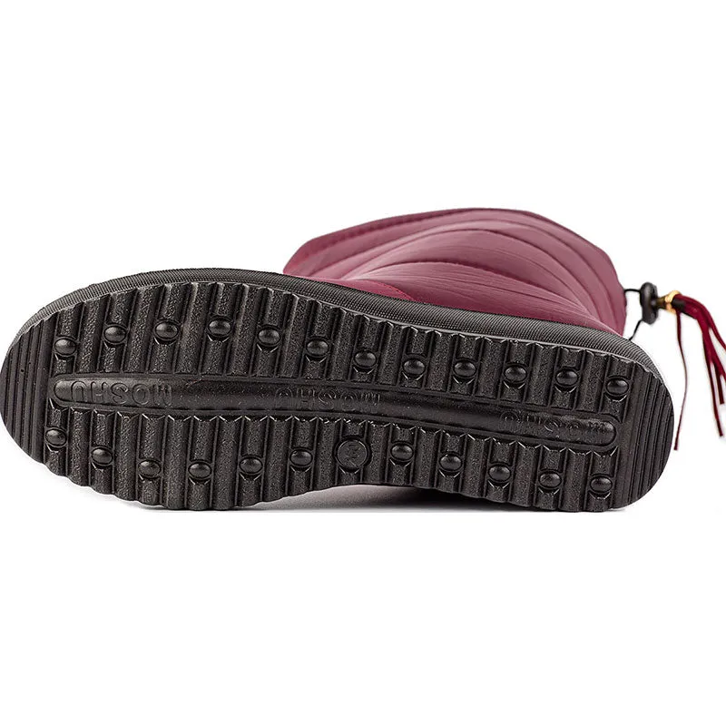 Women Tassel Pull On Snow Boots Comfortable Warm Round Toe Waterproof Short Winter Boots