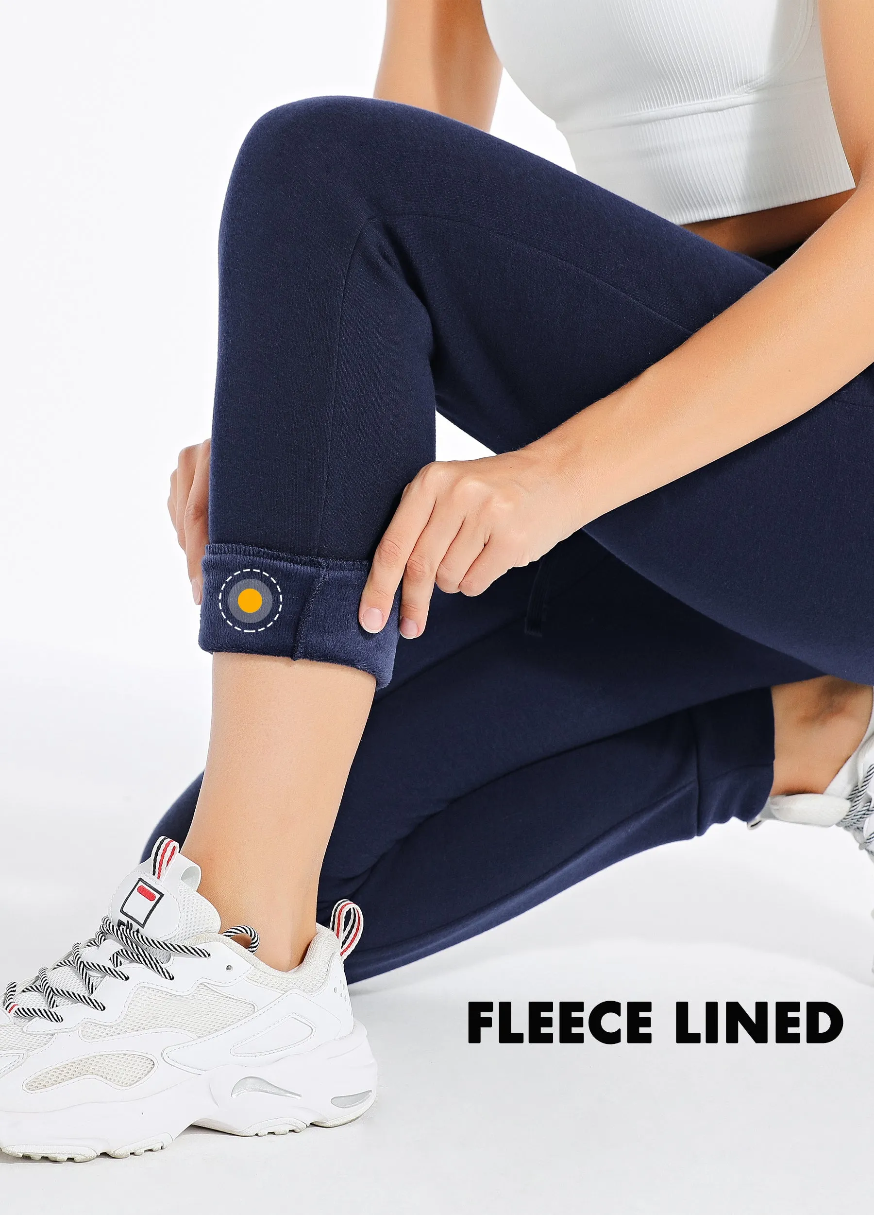 Women's Fleece Sweatpants Warm Sherpa Lined